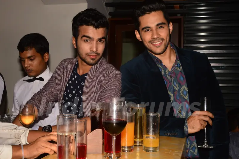 Abhishek Bajaj poses with a friend at India-Forums 11th Anniversary Bash