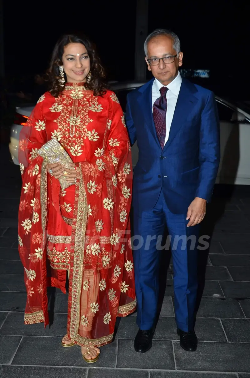 Juhi Chawla & Jay Mehta at Uday Singh and Shirin's Reception Party