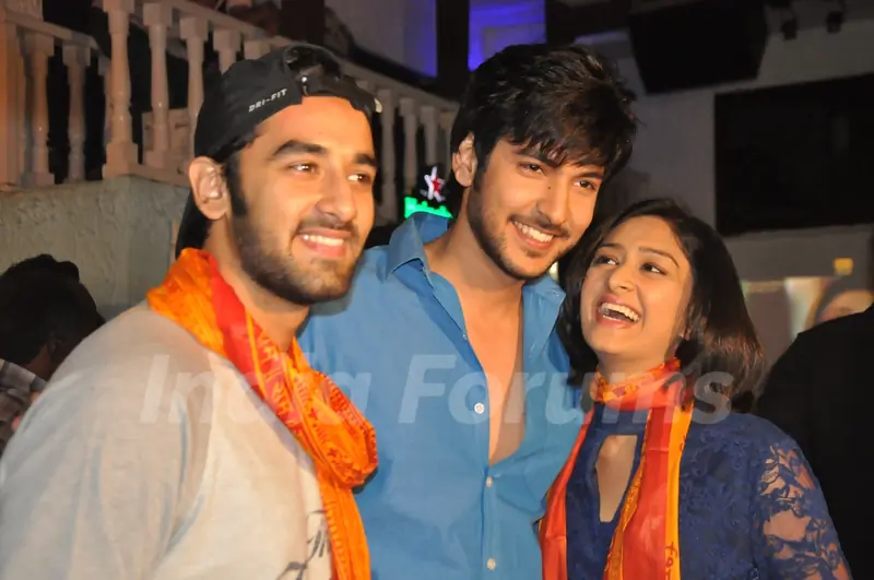 Shivin Narang with Vishal Vashishtha & Farnaz Shetty at the Launch of Million Dollar Girl