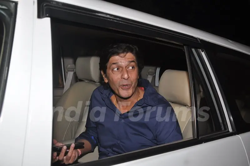 Chunky Pandey was snapped at Salman Khan's Birthday Bash