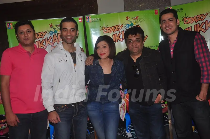 Team poses for the media at the Promotions of Crazy Cukkad Family