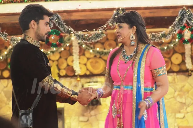 Upasana Singh performs an act inside Bigg Boss 8