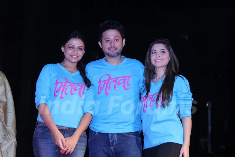 Cast poses for the media at the Promotions of Mitwaa