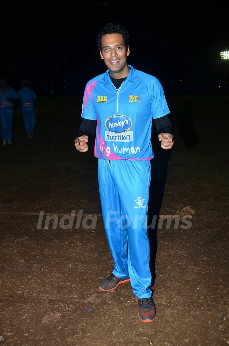 Samir Kochhar poses for the media at CCL Practice Session
