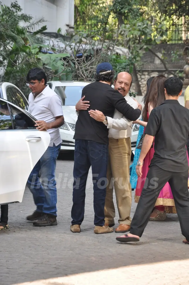 Hrithik Roshan was snapped hugging uncle Rajesh Roshan