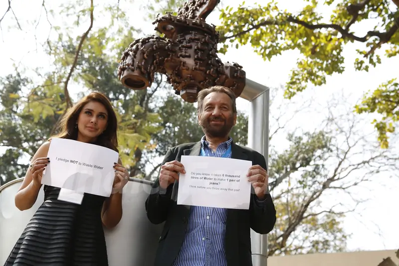 Shekhar Kapoor and Lisa Ray were at Creator Space Summit 'Mumbai For Water'