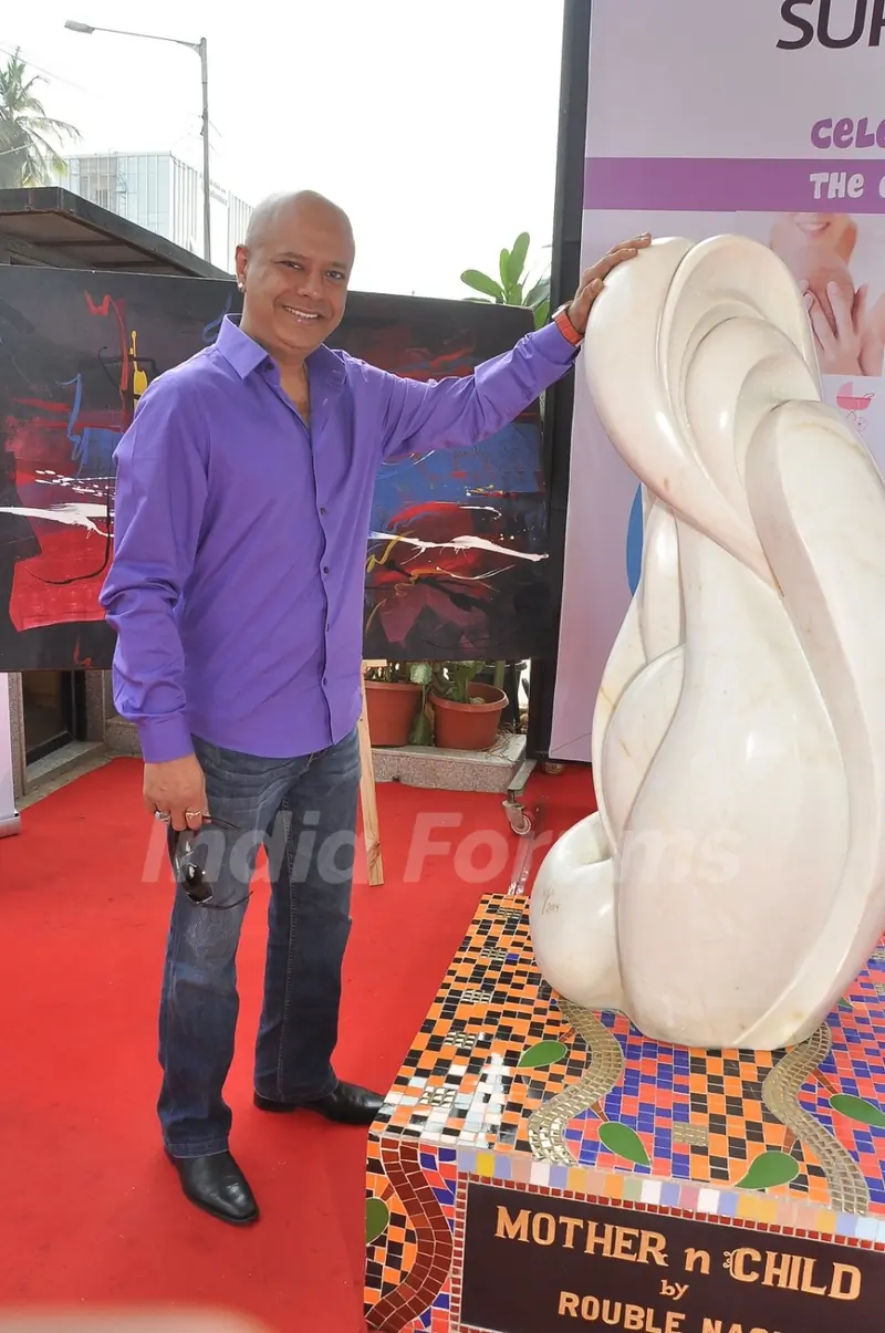 Naved Jaffrey at Rouble Nagi's Art Sculpture Launch