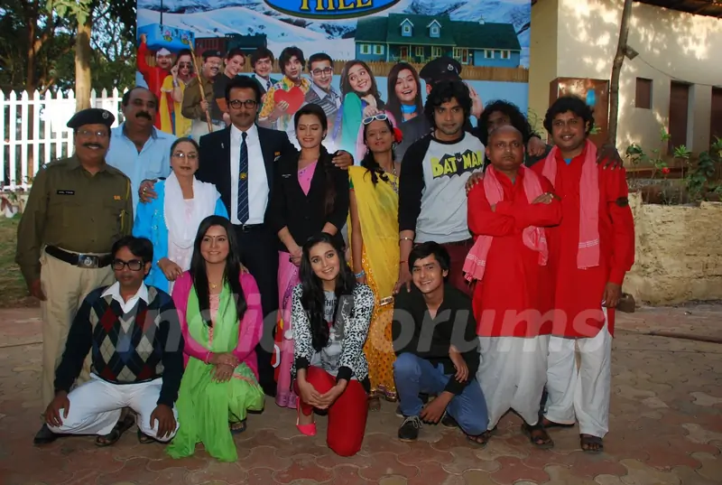 Team poses for the media at the Launch of 'Peterson Hill'