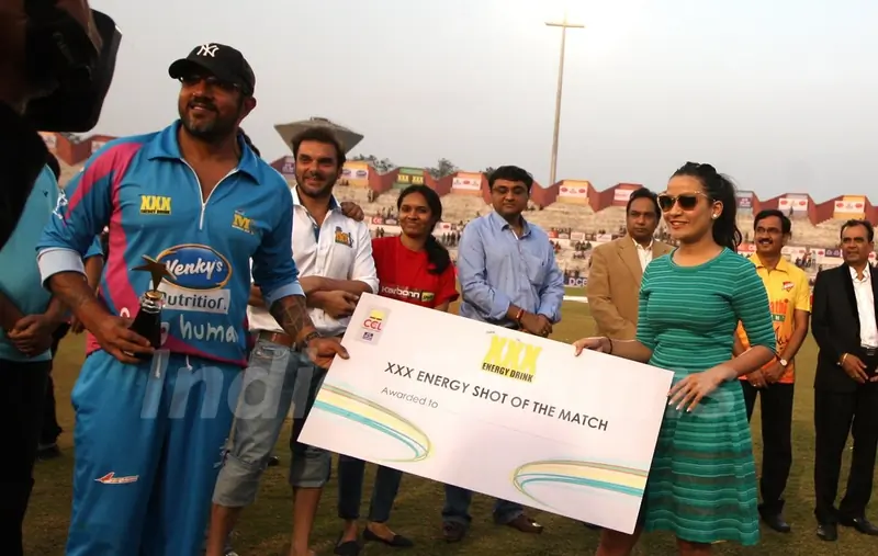 Apoorva Lakhia won 'XXX Energy Shot of the Match' at CCL