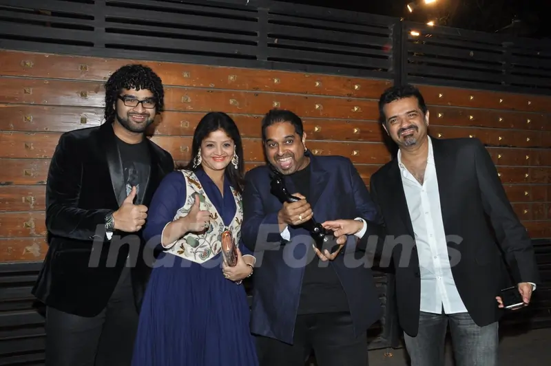 Siddharth & Shankar Mahadevan with Ehsaan Noorani at the 60th Britannia Filmfare Awards