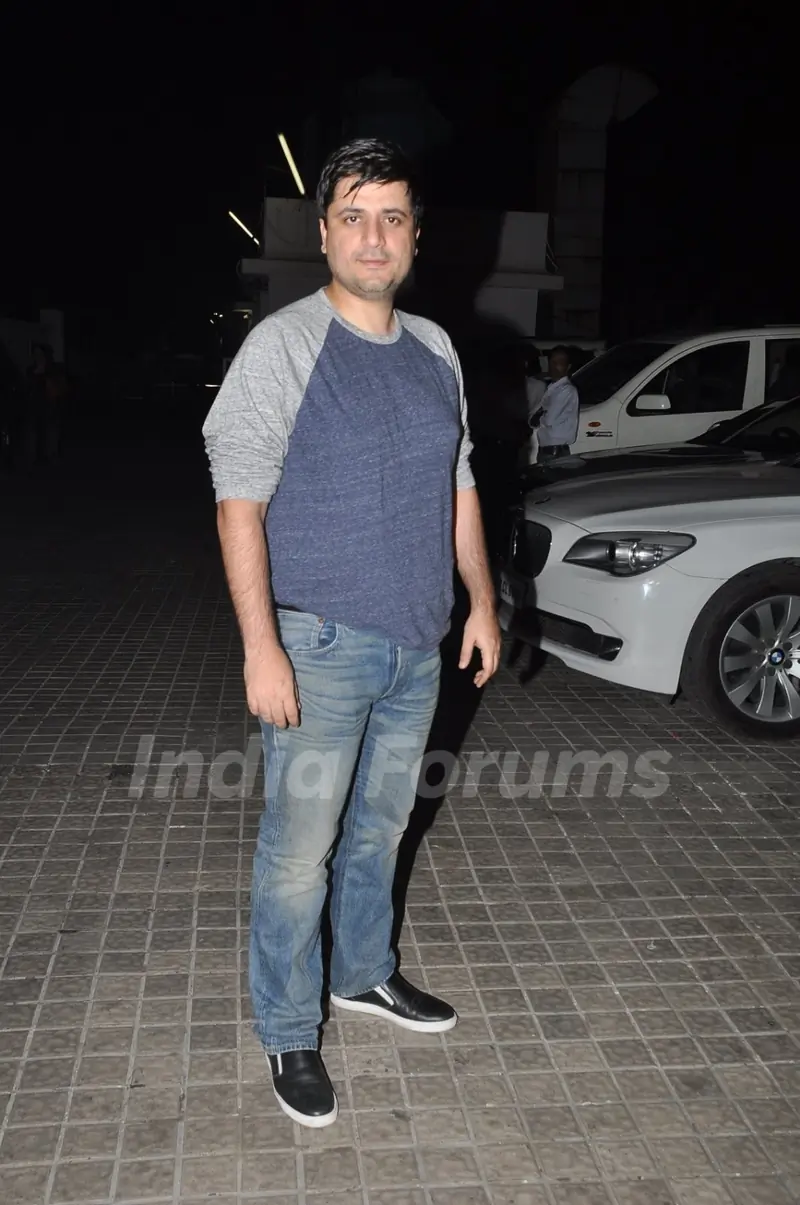 Goldie Behl poses for the media at the Special Screening of Shamitabh