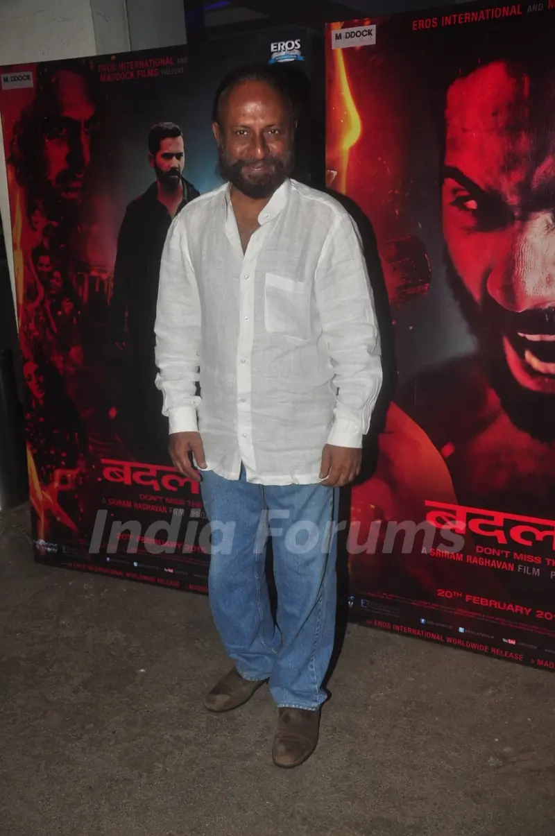 Ketan Mehta poses for the media at the Special Screening of Badlapur