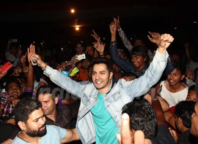 Varun Dhawan visits Gaiety Galaxy for Badlapur