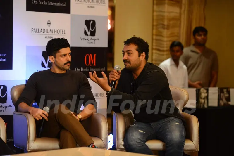 Anurag Kashyap was snapped interacting at Dinesh Raheja and Jeetendra Kothari's Book Launch