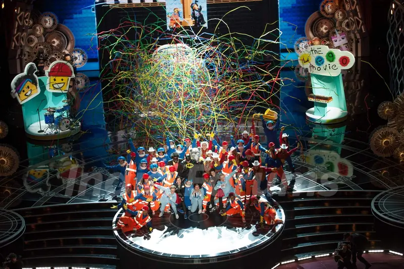 Actors perform at the Oscars 2015