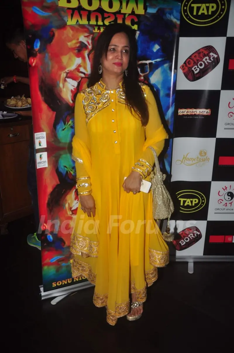 Smita Thackarey poses for the media at Sonu Nigam and Bickram Ghosh's Album Launch