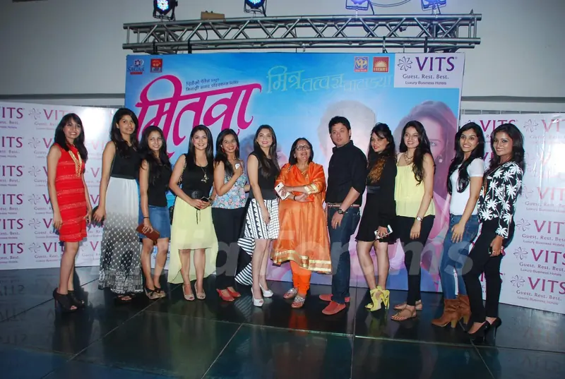 Team poses for the media at the Success Bash of Mitwa