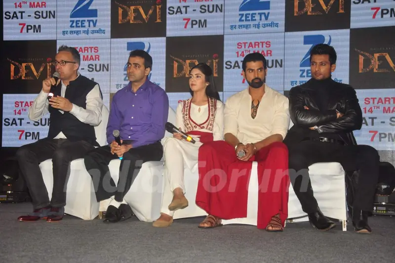 Namit Sharma interacts with the audience at the Launch of Maharakshak Devi