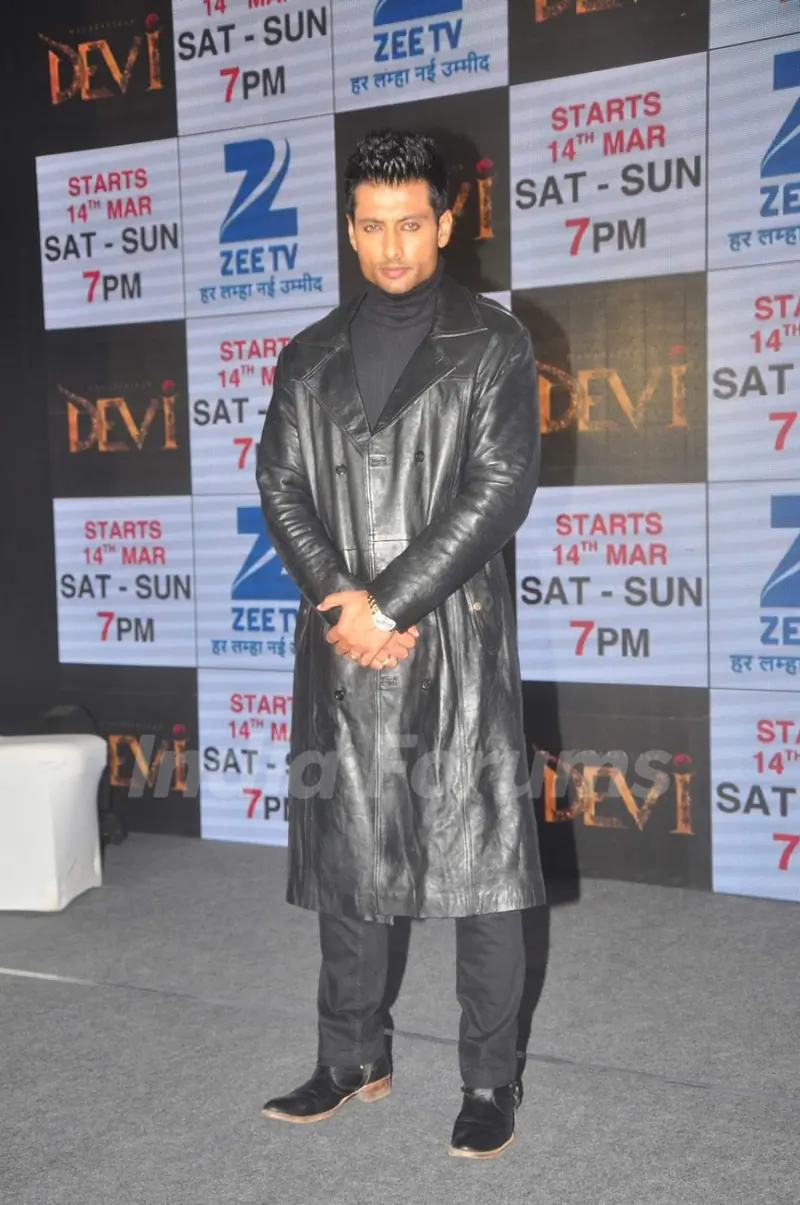 Indraneil Sengupta poses for the media at the Launch of Maharakshak Devi