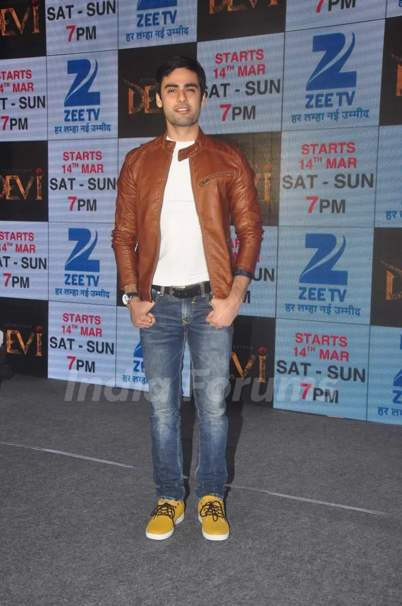 Varun Kapoor poses for the media at the Launch of Maharakshak Devi