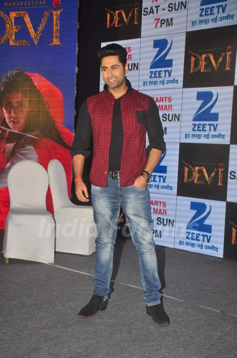 Ankit Gera poses for the media at the Launch of Maharakshak Devi