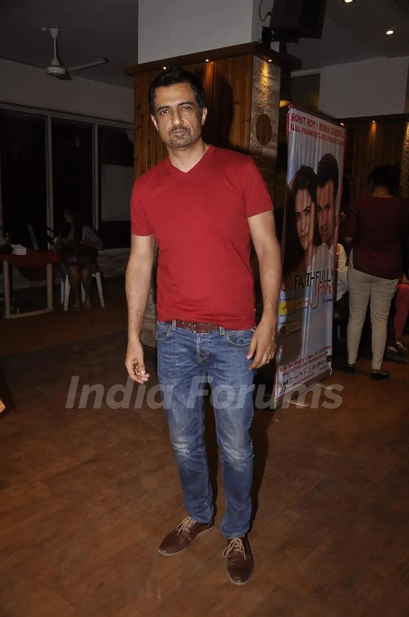 Sanjay Suri poses for the media at the Preview of the Play Unfaithfully Yours