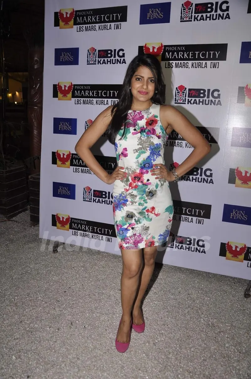 Vishakha Singh poses for the media at Ken Ferns 2015 Collection Bash