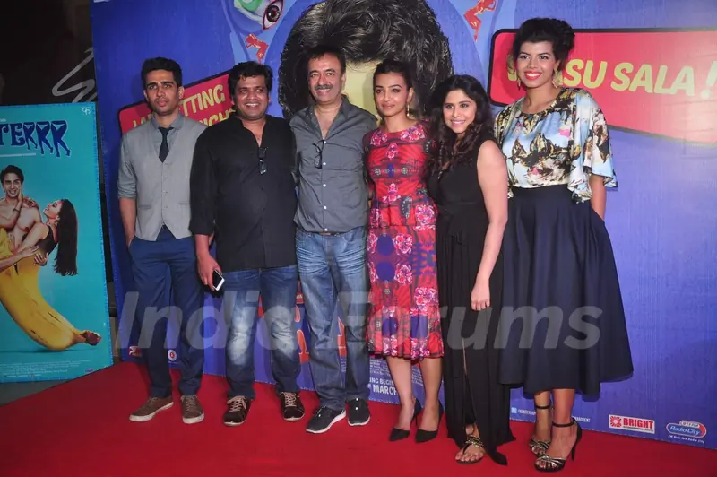 Team poses with Rajkumar Hirani at the Premier of Hunterrr