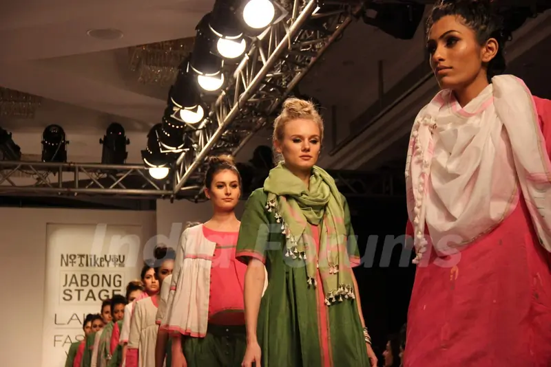 A show by Not Like That at the Lakme Fashion Week 2015 Day 2