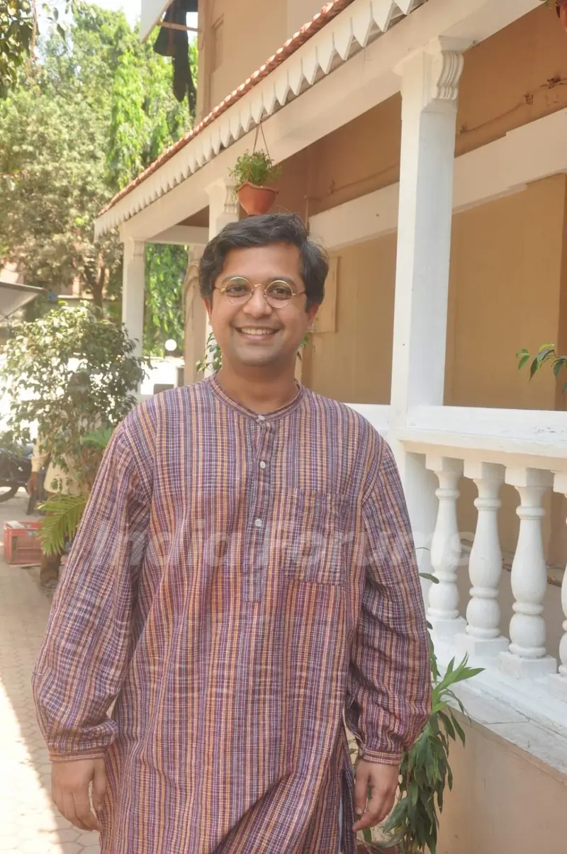 Anand Tiwari poses for the media at the Promotions of Detective Byomkesh Bakshy! on CID