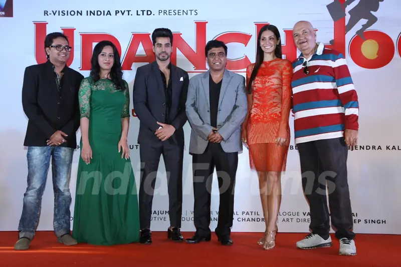 Celebs pose for the media at the Poster Launch of Udanchhoo