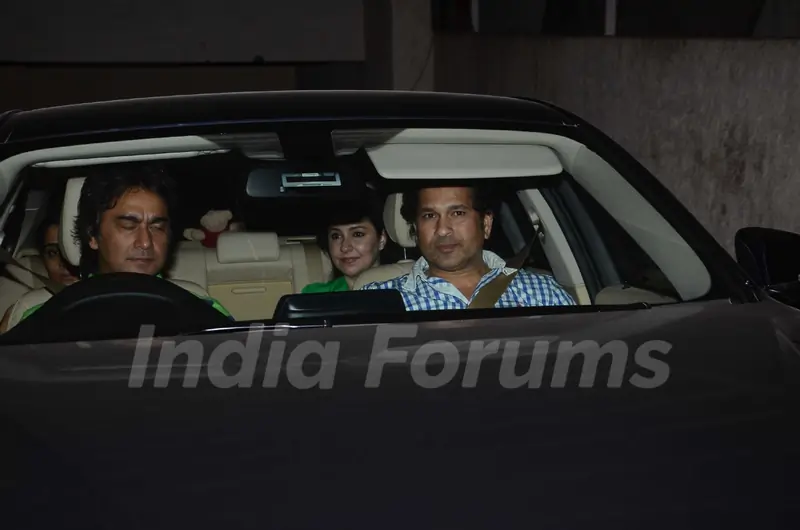 Sachin Tendulkar was snapped at the Special Screening of Fast & Furious 7