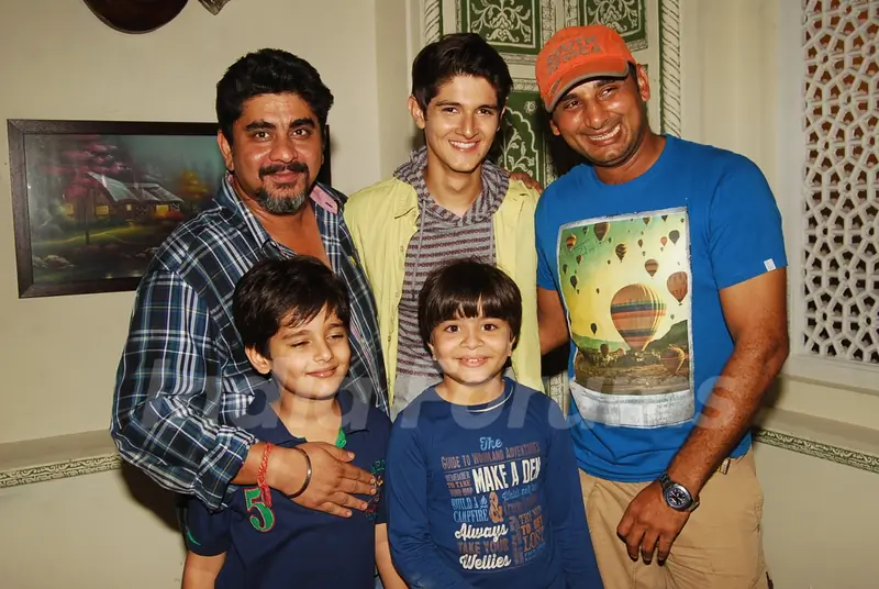 Rajan Shashi and Rohan Mehra pose with the child actors at the Birthday Bash