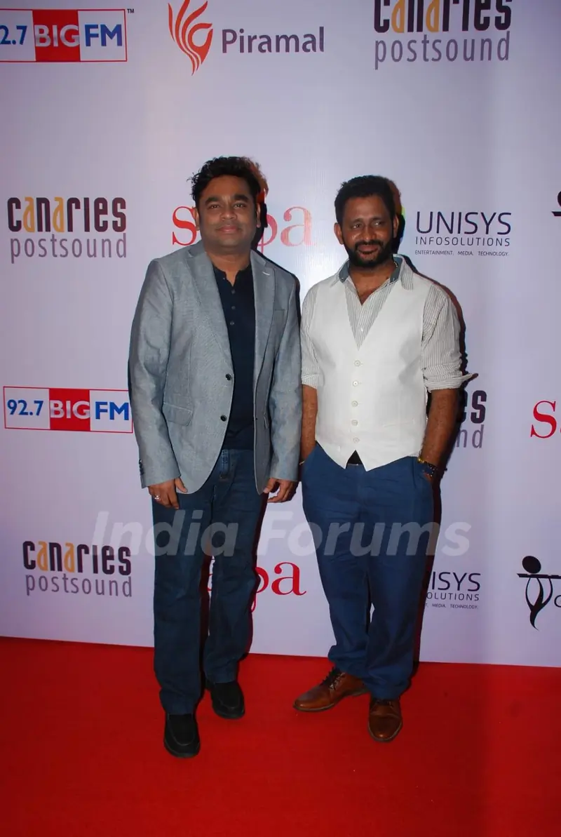 A. R . Rahman and Resul Pookutty at Saga Launch