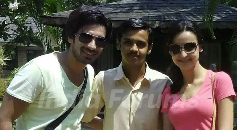 Mohit Sehgal with Sanaya Irani