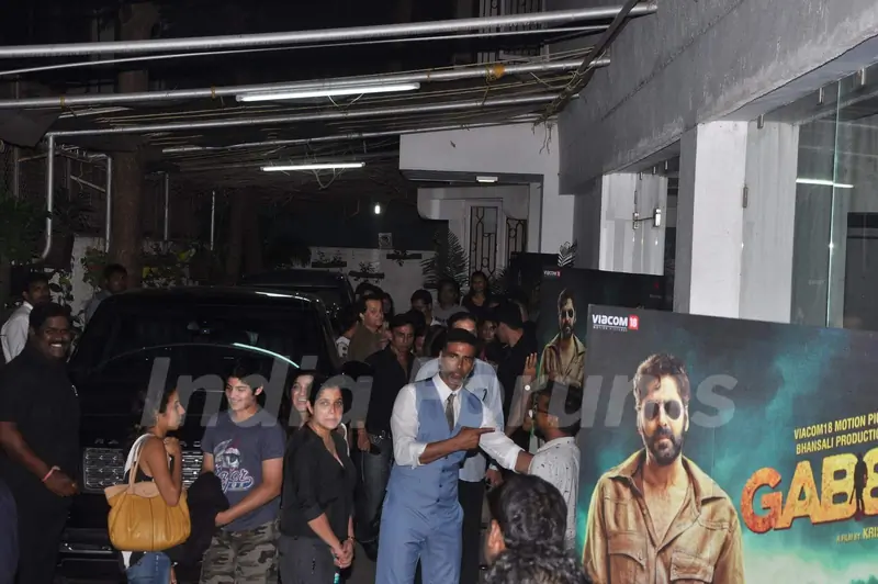 Akshay Kumar at Special Screening of Gabbar