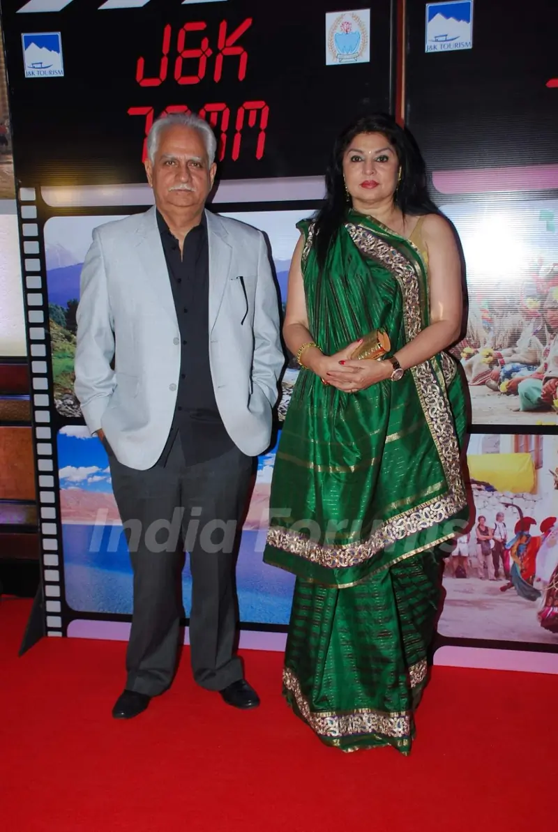 Ramesh Sippy and Kiran Juneja at J & K Bash