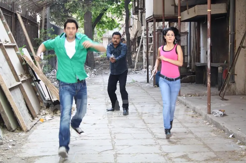 Sumit Vats shooting a sequence for Surya The Super Cop