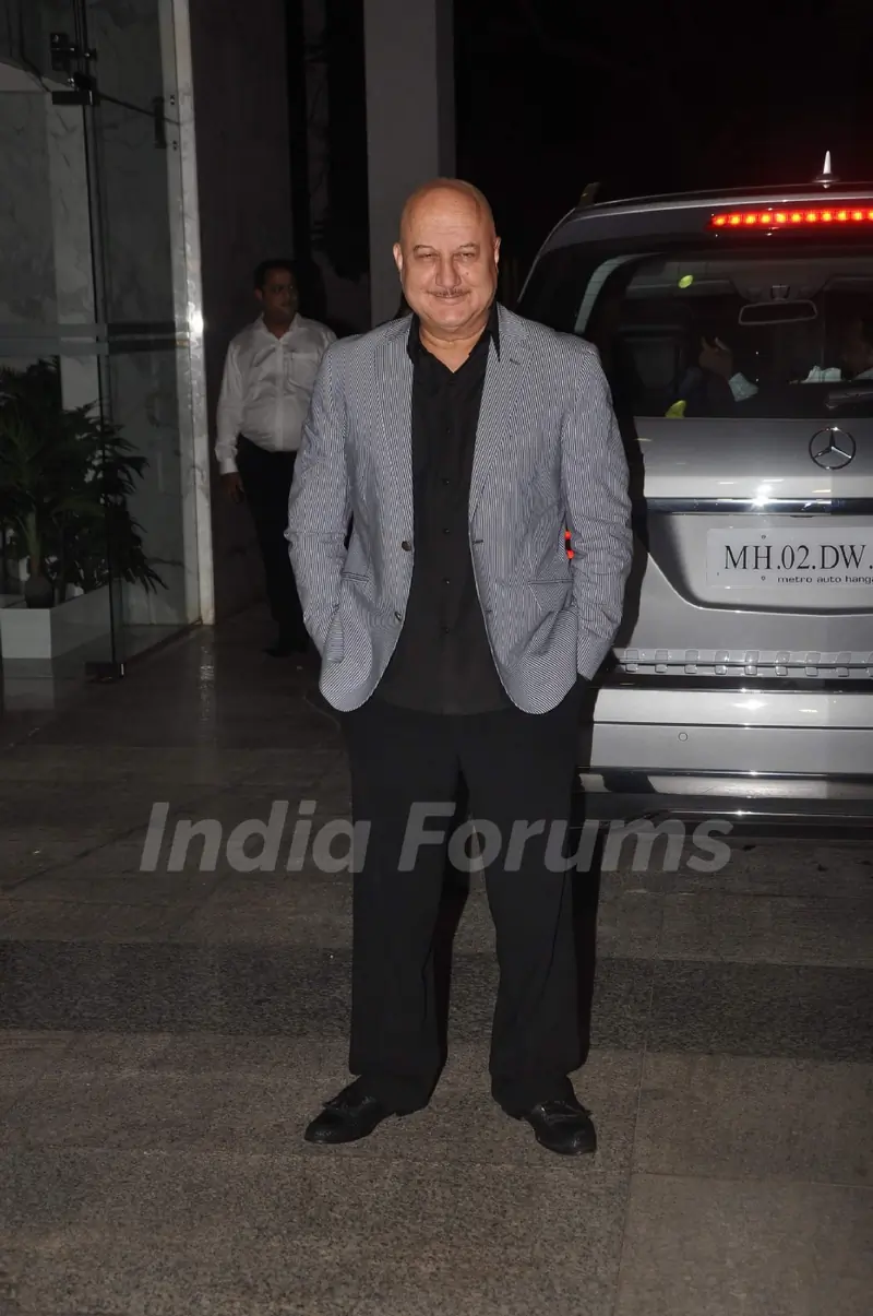 Anupam Kher at Priyanka and Kangana's Bash for Winning National Awards