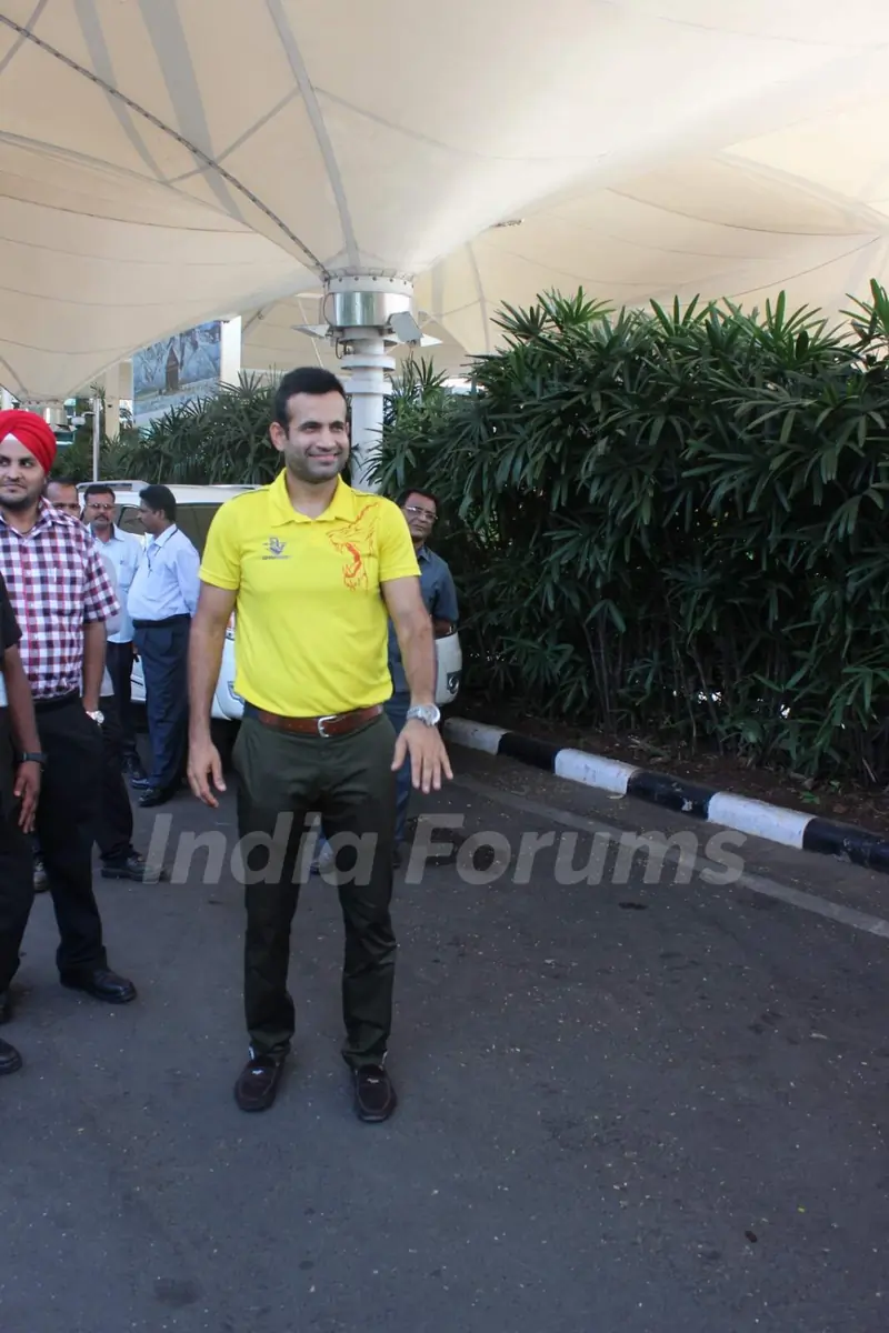 Irfan Pathan Snapped at Airport