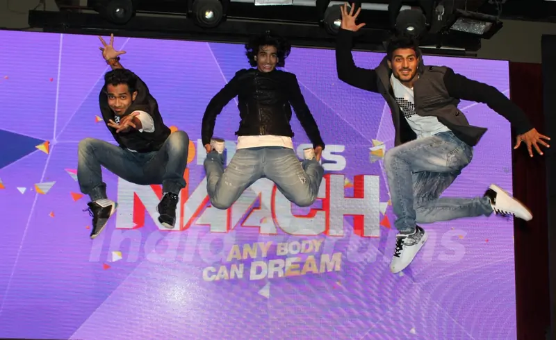 Macedon Dmello, Shantanu Maheshwari and Nimit Kotian at Launch Bindass Naach by Disney ABCD