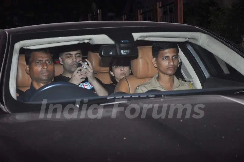 Karan Johar at Ranbir's Bash for Bombay Velvet