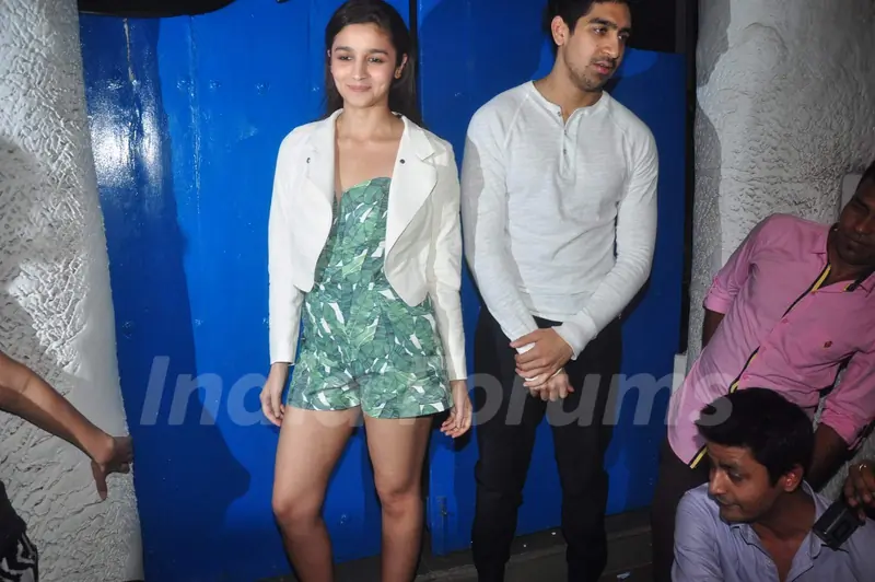 Alia Bhatt and Ayan Mukherjee at Deepika's Success Bash for Piku!