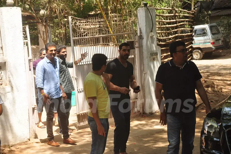 John Abraham Snapped With Nishikant Kamat