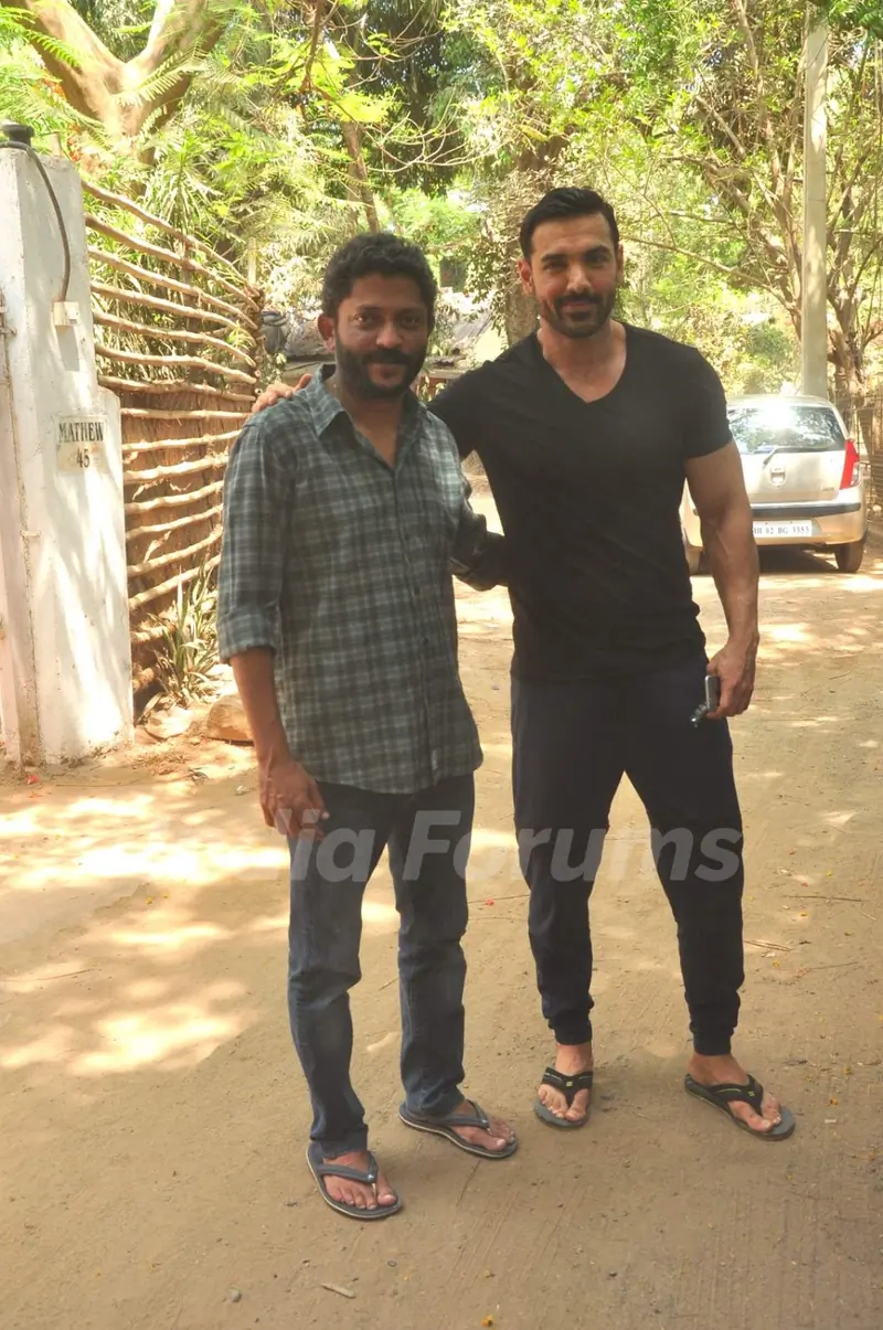 John Abraham Snapped With Nishikant Kamat