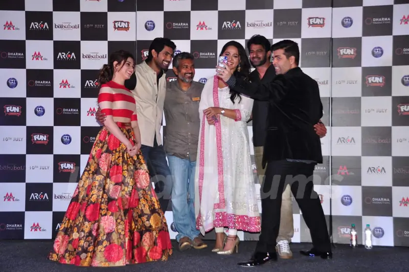 A Selfie is Must! - Trailer Launch of Bahubali.