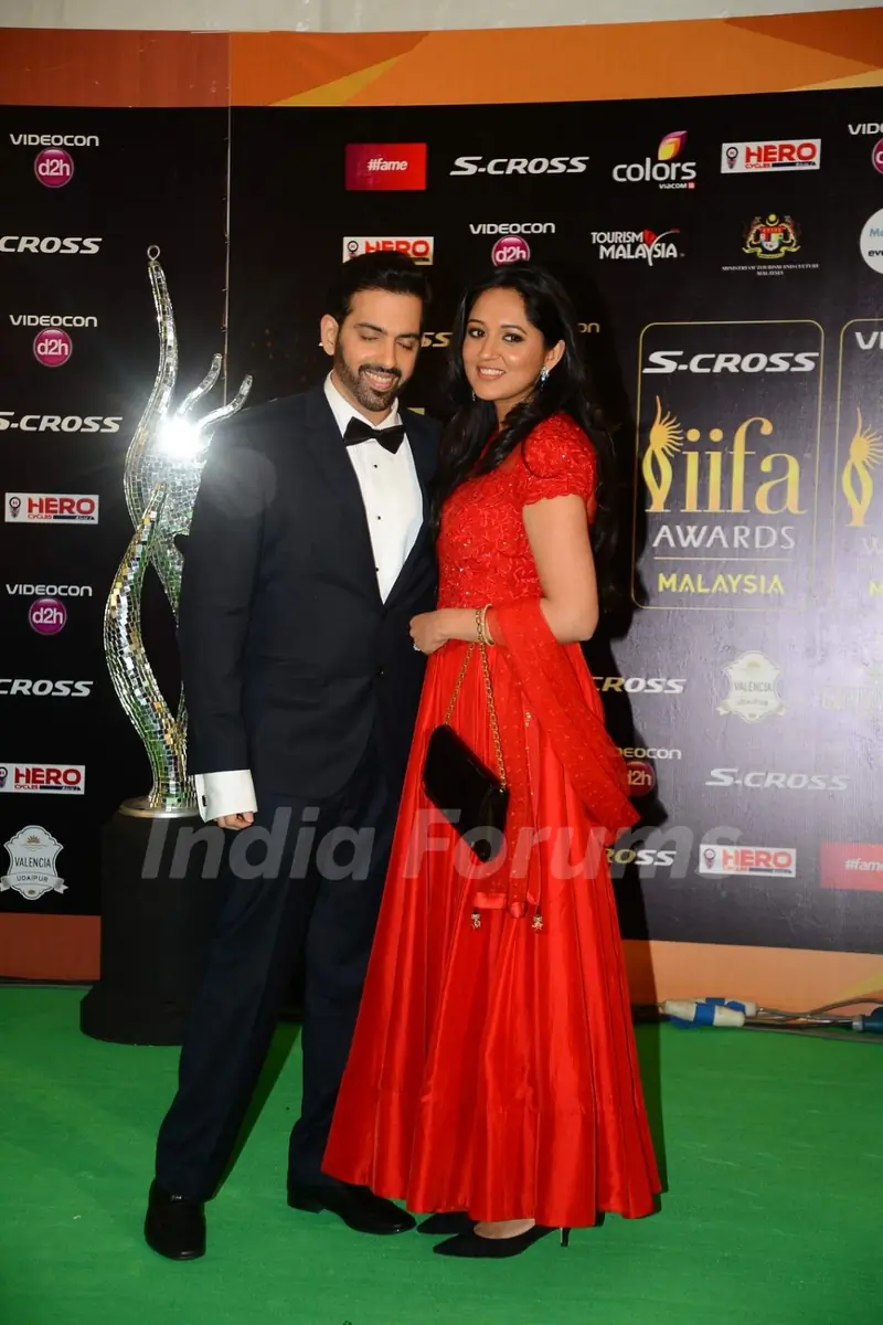 Luv Sinha With His Wife at IIFA Awards