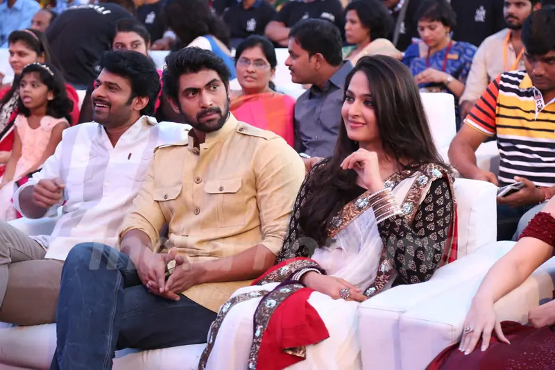 Rana Daggubati and Anushka Shetty at Music Launch of Baahubali