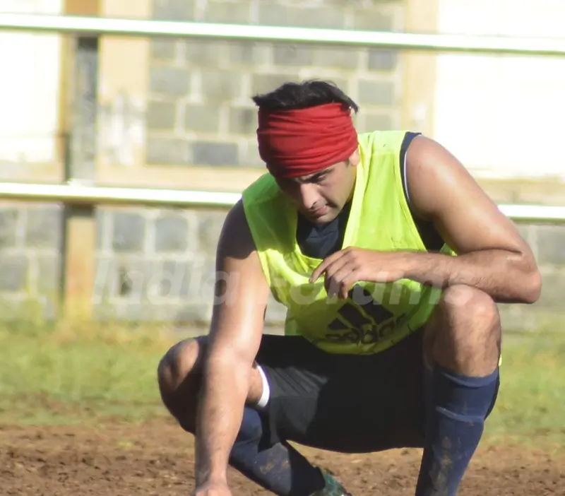 Soccer Practice Session for ranbir Kapoor!