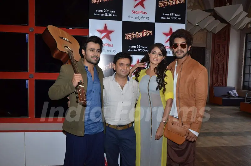 Pearl V Puri, Asmita Sood and Suyash Rai at the Launch of Star Plus 'Badtameez Dil'